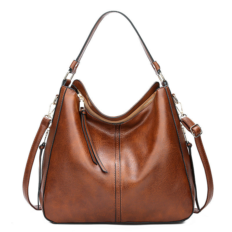 Hobos Zipper Bucket Bag – Adjustable Shoulder Strap, Large Capacity, Stylish Handbag