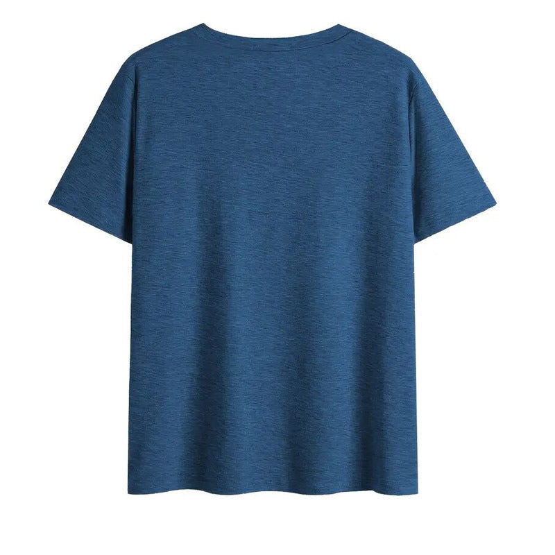 Women's 'One Day At A Time' V-Neck T-Shirt - Inspirational Short Sleeve Summer Top