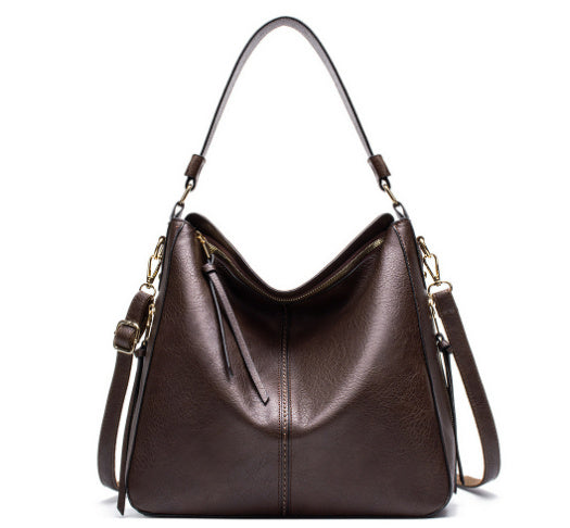 Hobos Zipper Bucket Bag – Adjustable Shoulder Strap, Large Capacity, Stylish Handbag