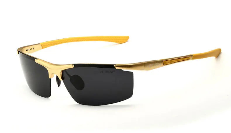 VEITHDIA Aluminum Magnesium Men's Sunglasses Polarized UV400 Coating Mirror Sun Glasses Outdoor Male Eyewear Accessories 6588