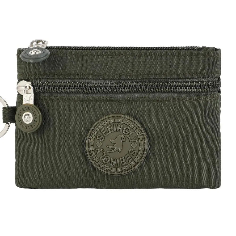 Canvas Money Coin Purse 2024 New with Key Ring Waterproof Credit Card Holoder Wear-resistant Wallet Money Bag Male Female - Mammalook