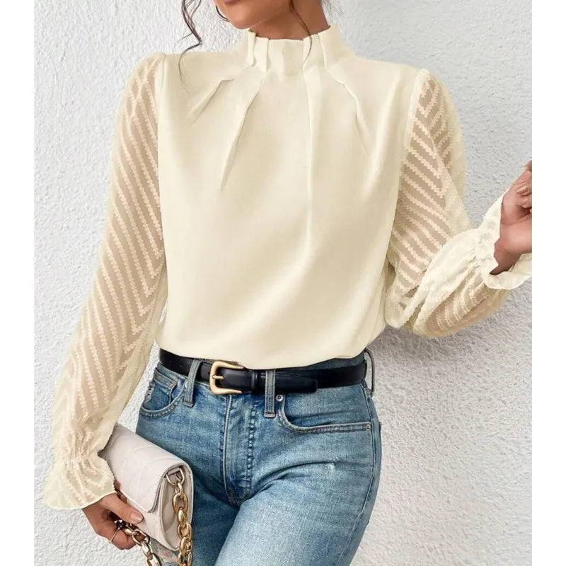 Spring Shirt - Chiffon Long Sleeved