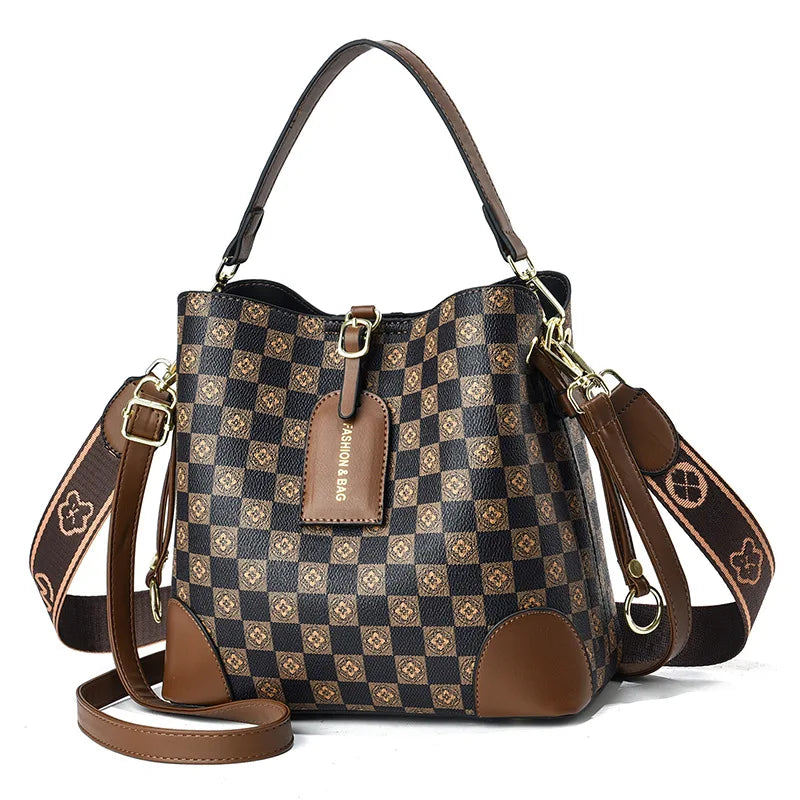 Bucket Bag Women Fashion Large Handbag Autumn Winter Stylish Shoulder Elegant Crossbody Bag Ladies Trendy