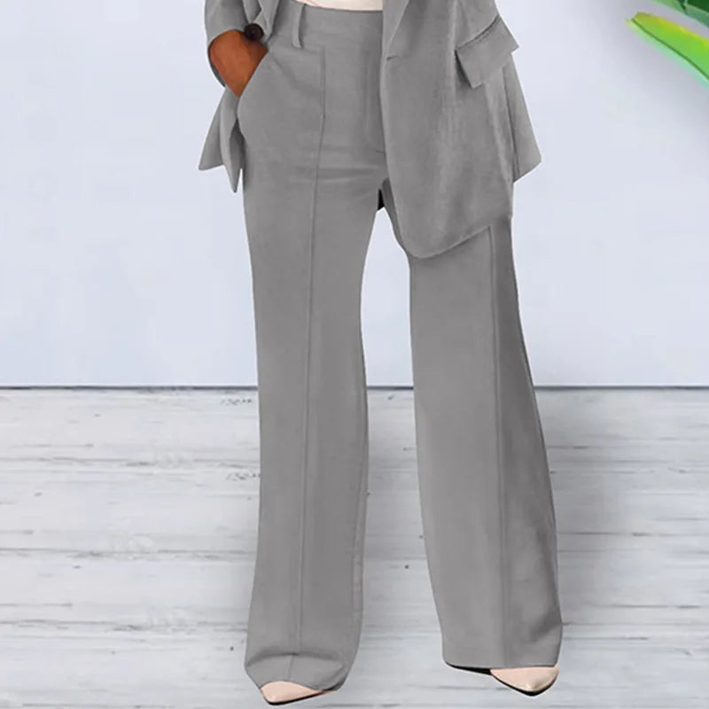 Two-Piece Blazer and Pants Set