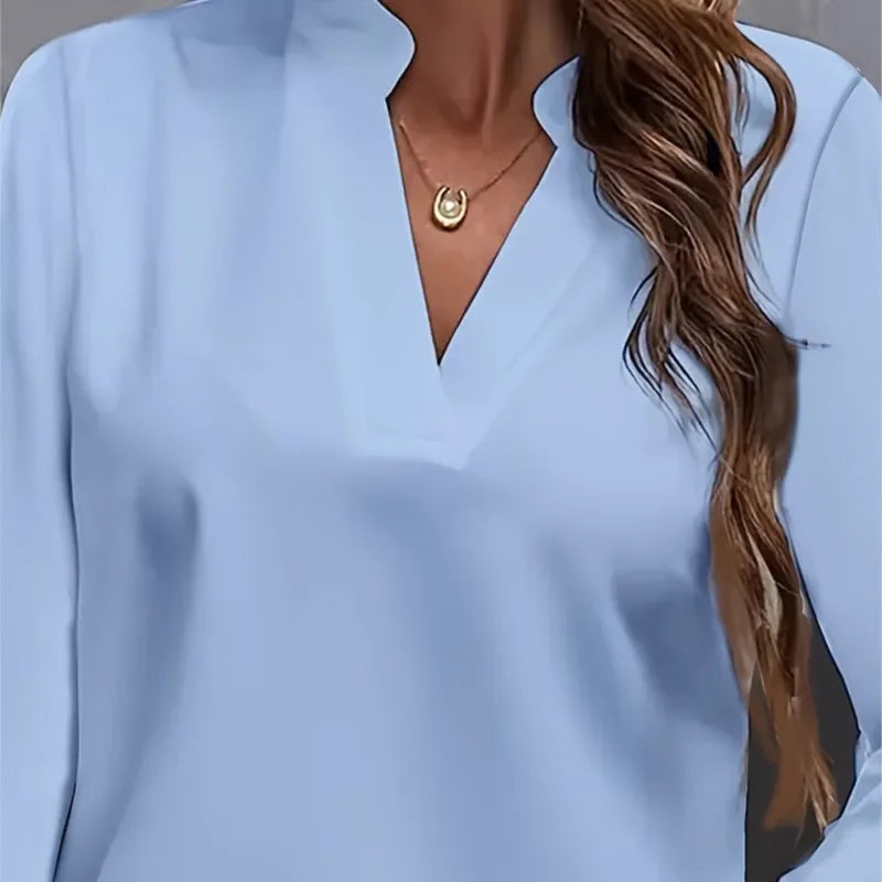 Blouses Spring - Long Sleeve - V-neck