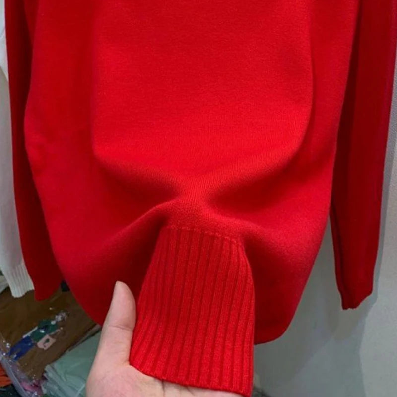 Turtleneck Solid Sweater - Long Sleeve