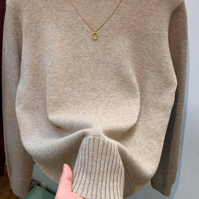 Turtleneck Solid Sweater - Long Sleeve