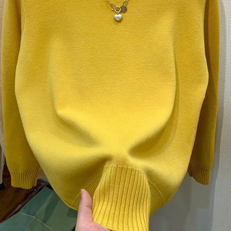 Turtleneck Solid Sweater - Long Sleeve