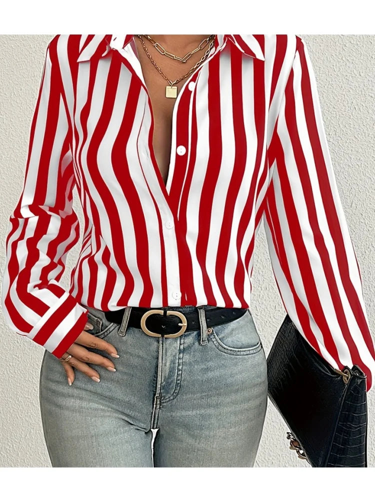 Striped Printed - Long sleeved Shirt