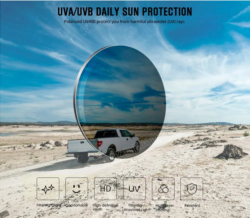 Fabulous Look KDEAM Sunglasses Men UV Blocked And Polarized Sunglasses Women For Fishing Driving Hiking With Zipper Case - Mammalook
