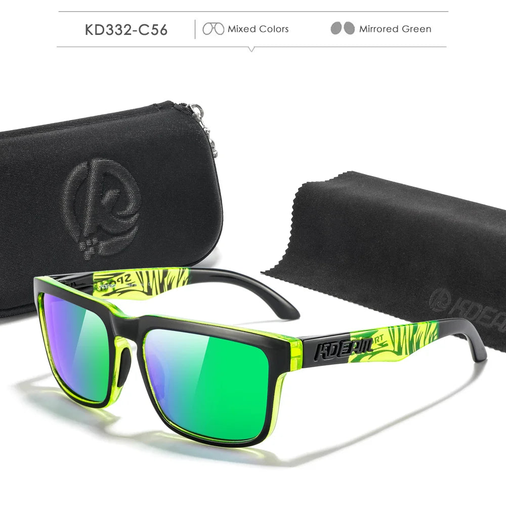 Fabulous Look KDEAM Sunglasses Men UV Blocked And Polarized Sunglasses Women For Fishing Driving Hiking With Zipper Case - Mammalook