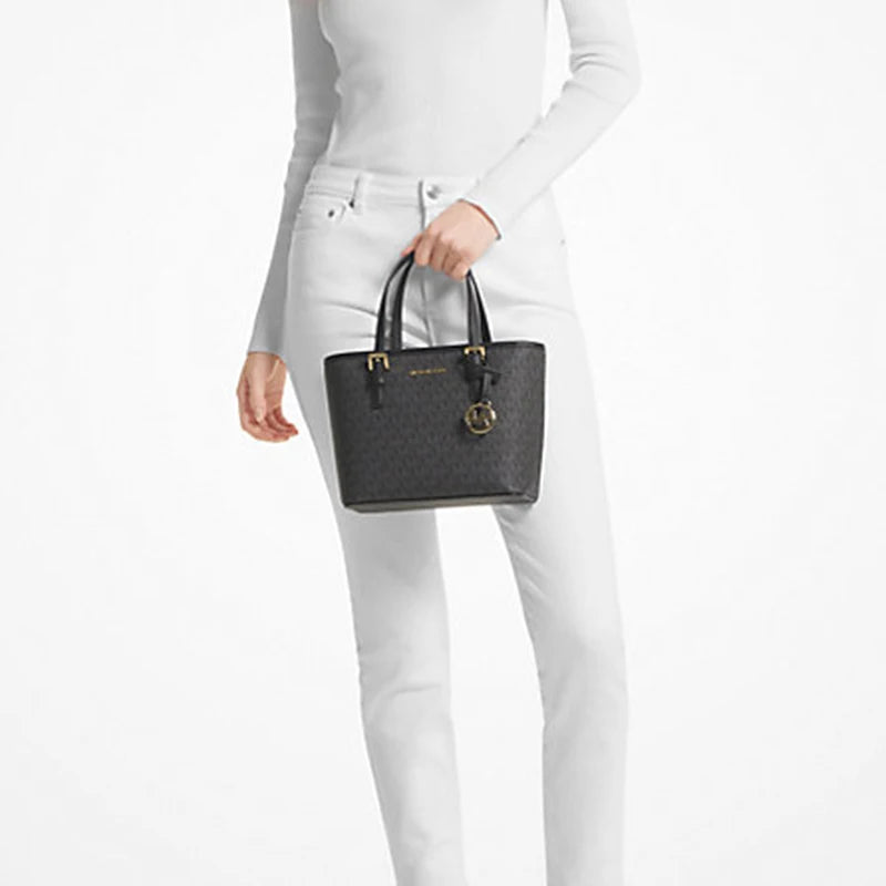 Michael Kors Ole Jet Set Travel Ultra Small PVC Print With Leather