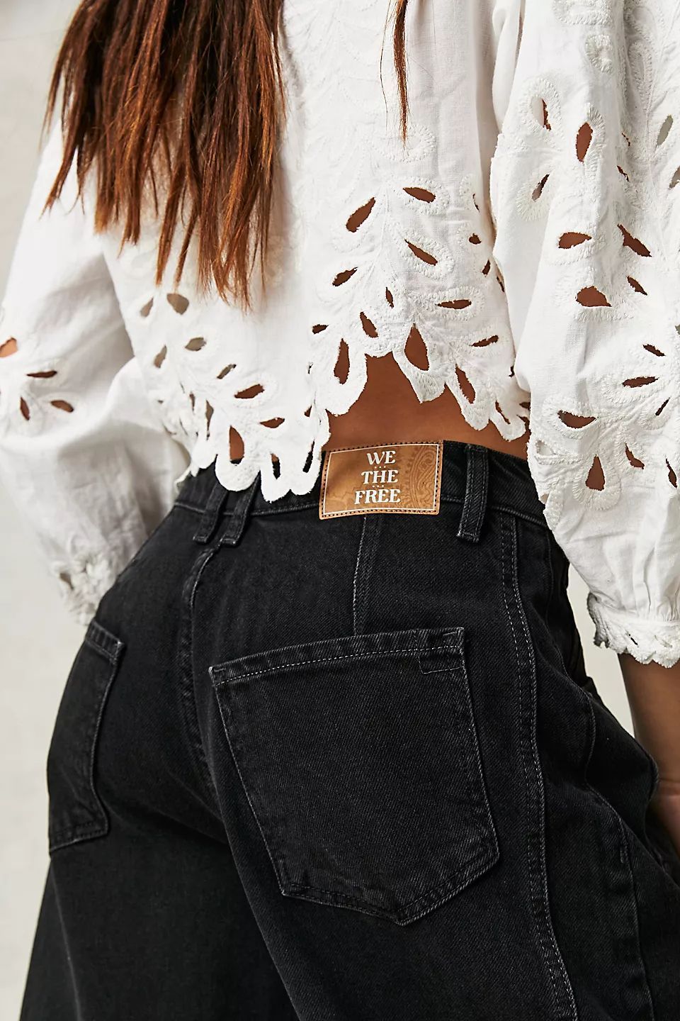 High-Stretch Mid-Rise Barrel Jeans – Women’s Casual Wide-Leg Denim