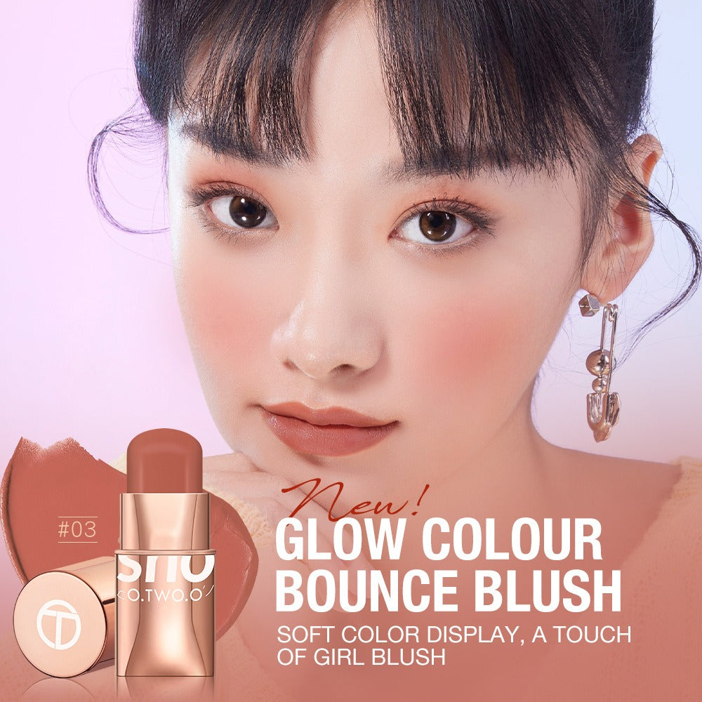 Vigorous and smooth powder blusher cream can improve the appearance and highlight the natural nude makeup powder blusher stick makeup SC049 - Mammalook
