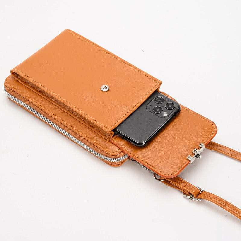 Women's Fashion Messenger Bags Small Mobile Phone Wallet Luxury Design Casual Shoulder Pocket Ladies Crossbody Purse For Female - Mammalook