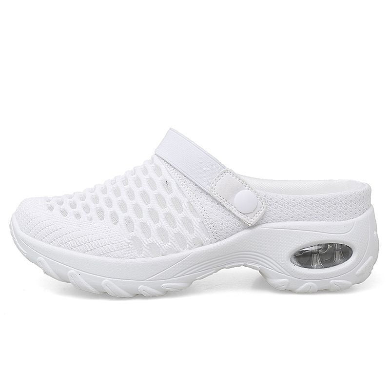Women's summer Korean mesh mesh slip-on sandals wear on both sides - Mammalook