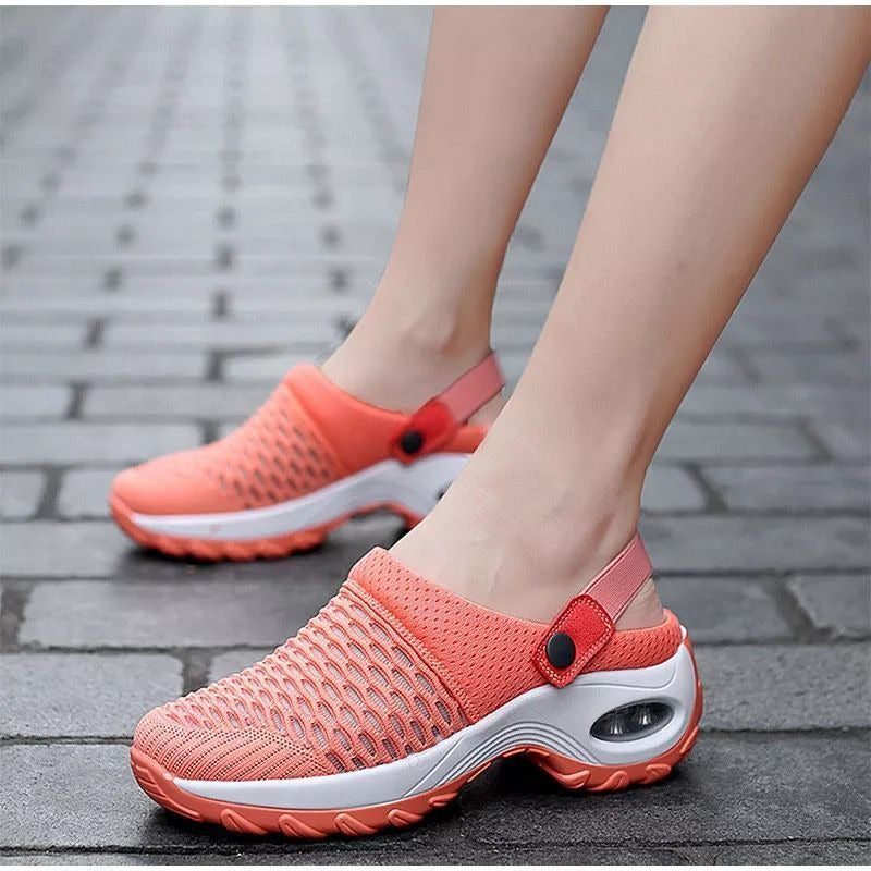 Women's summer Korean mesh mesh slip-on sandals wear on both sides - Mammalook