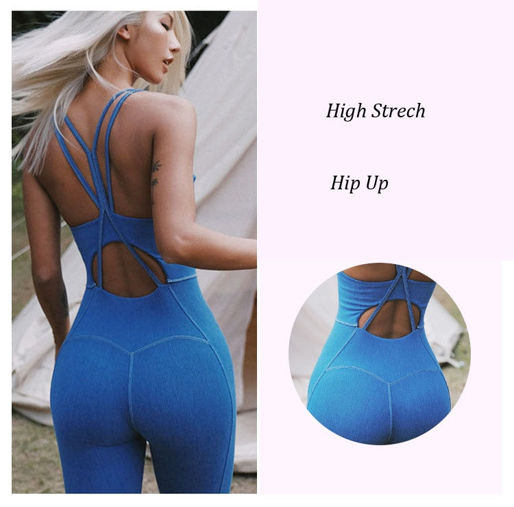 Yoga Sets Women Sleeveless Gym Clothing Back Strap Cross Yoga Set - Mammalook