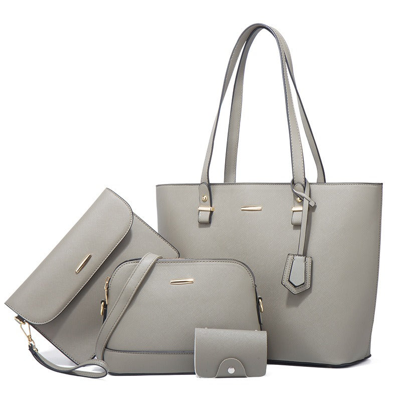 Trendy Women's Bag Retro Celebrity One Shoulder Handbag New High Capacity Fashion Cross Four Piece Set Mother Bag - Mammalook