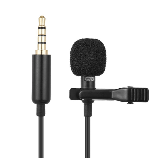 Andoer EY-510A Mini Portable Clip-on Lavalier Microphone – Wired for iPhone, iPad, Android, and DSLR Cameras - Mammalook