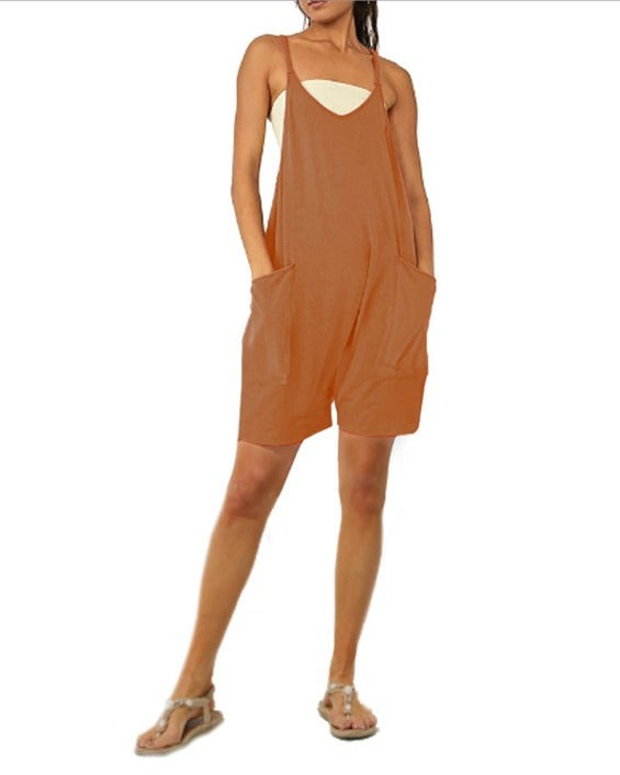 Backless Jumpsuit Ladies Girls Sports Causal Suit Custom Rompers Women Plus Size Jumpsu - Mammalook