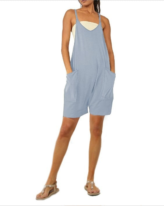 Backless Jumpsuit Ladies Girls Sports Causal Suit Custom Rompers Women Plus Size Jumpsu - Mammalook