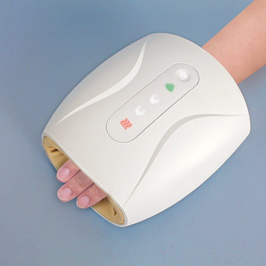 Electric Hand Massager Device Palm Finger Acupoint Wireless Massage with Air Pressure and Heat Compression For Women Beauty - Mammalook