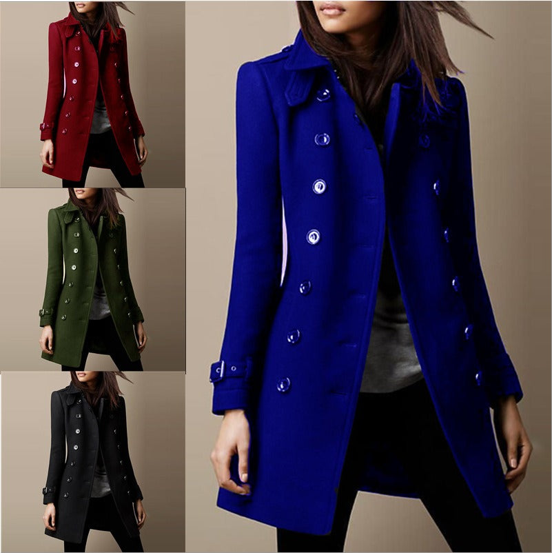 Double-Breasted Casual Women's Jacket - Mammalook