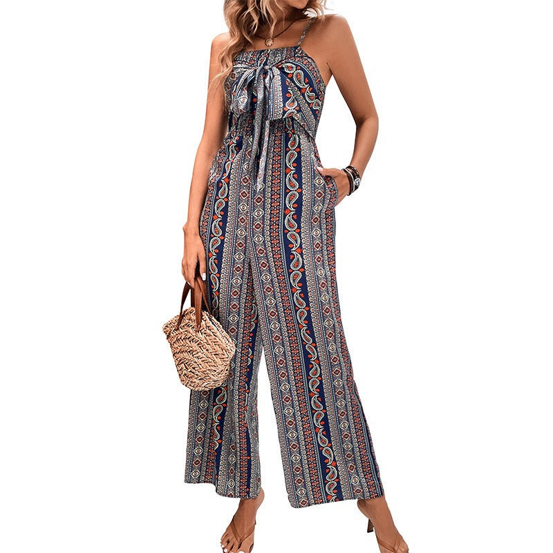 Suspenders Wide Leg Jumpsuit