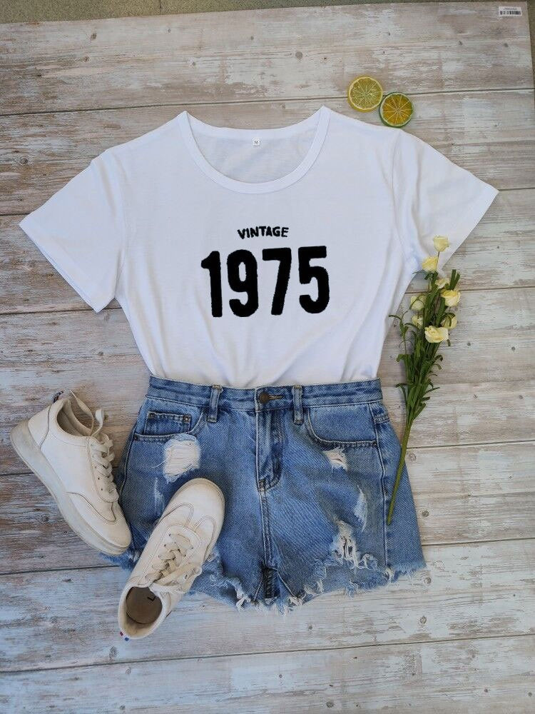 T-shirt VINTAGE 1975 - Short Sleeves