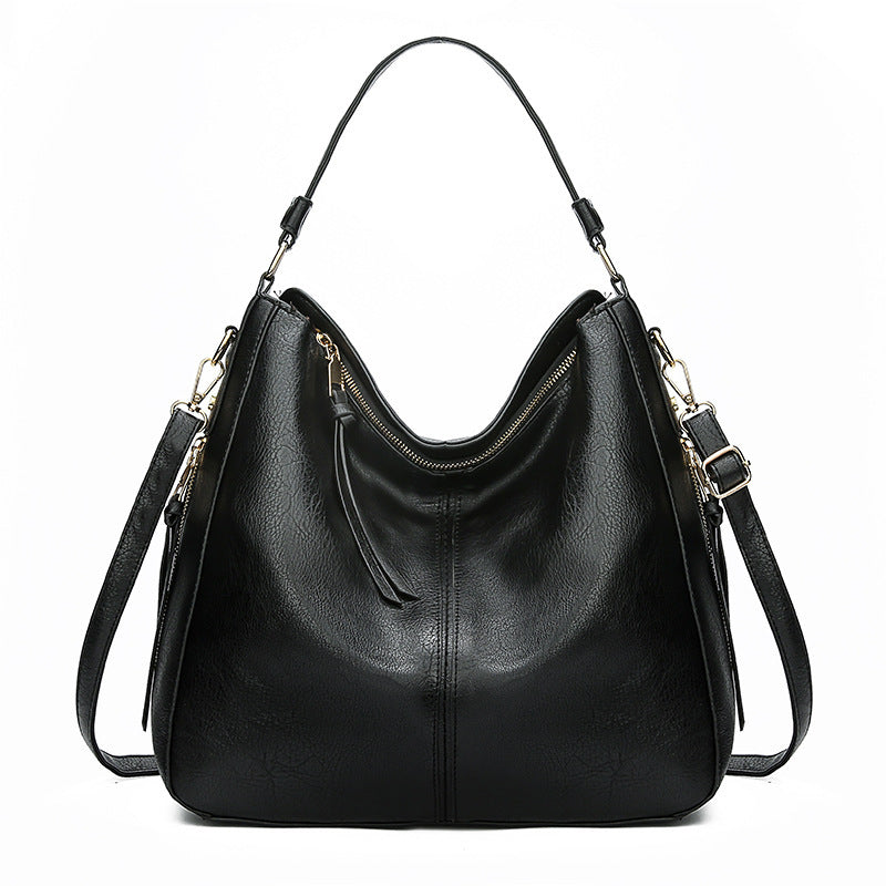 Hobos Zipper Bucket Bag – Adjustable Shoulder Strap, Large Capacity, Stylish Handbag