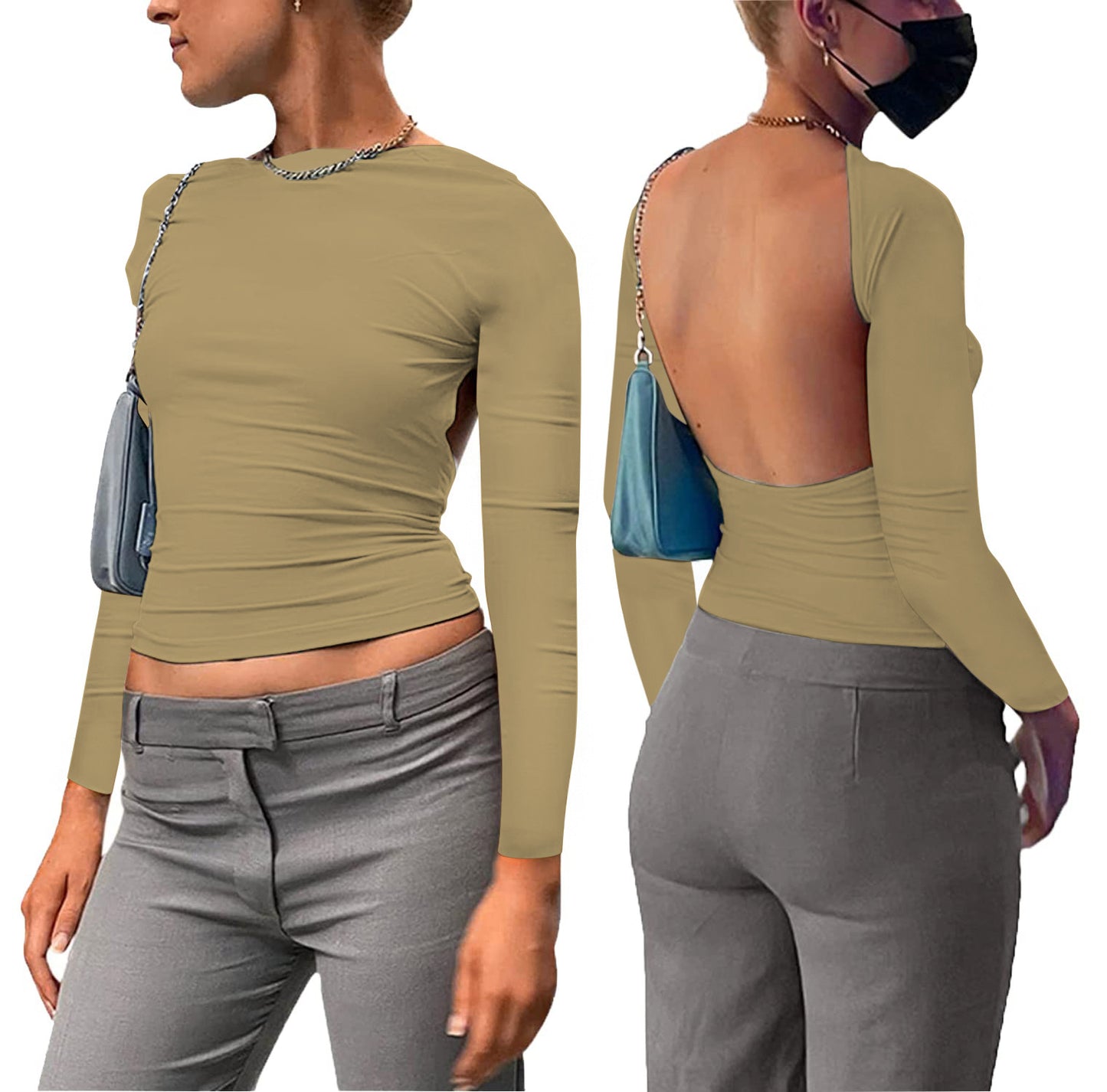 Multicolor Bobby Women's New Solid Two way Small Top - Mammalook