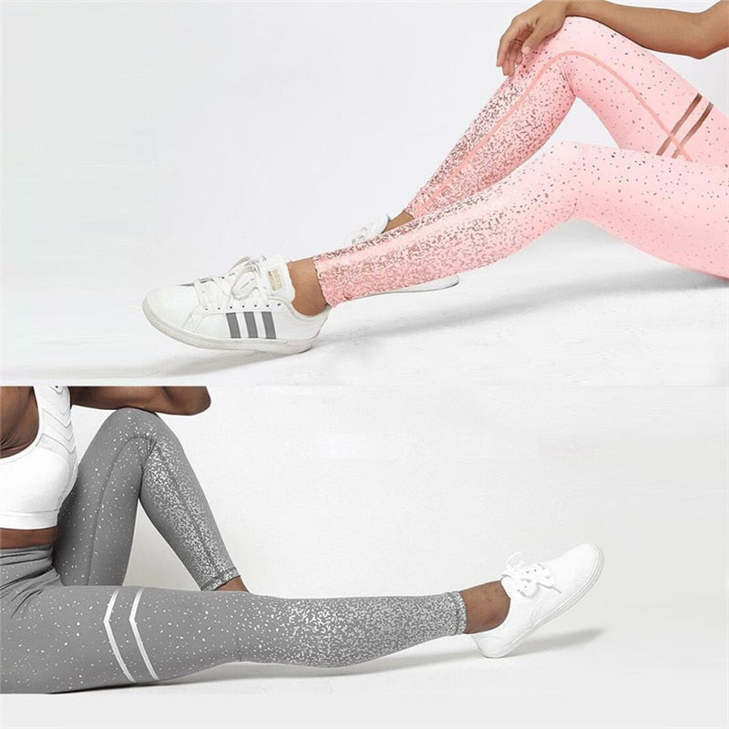 Point Print Leggings Women Graffiti Print Trouser Sexy High Waist Pants Fitness Clothing For Women - Mammalook