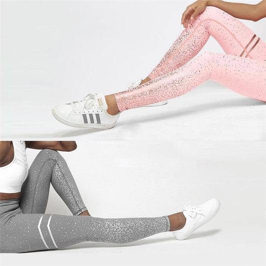 Point Print Leggings Women Graffiti Print Trouser Sexy High Waist Pants Fitness Clothing For Women - Mammalook