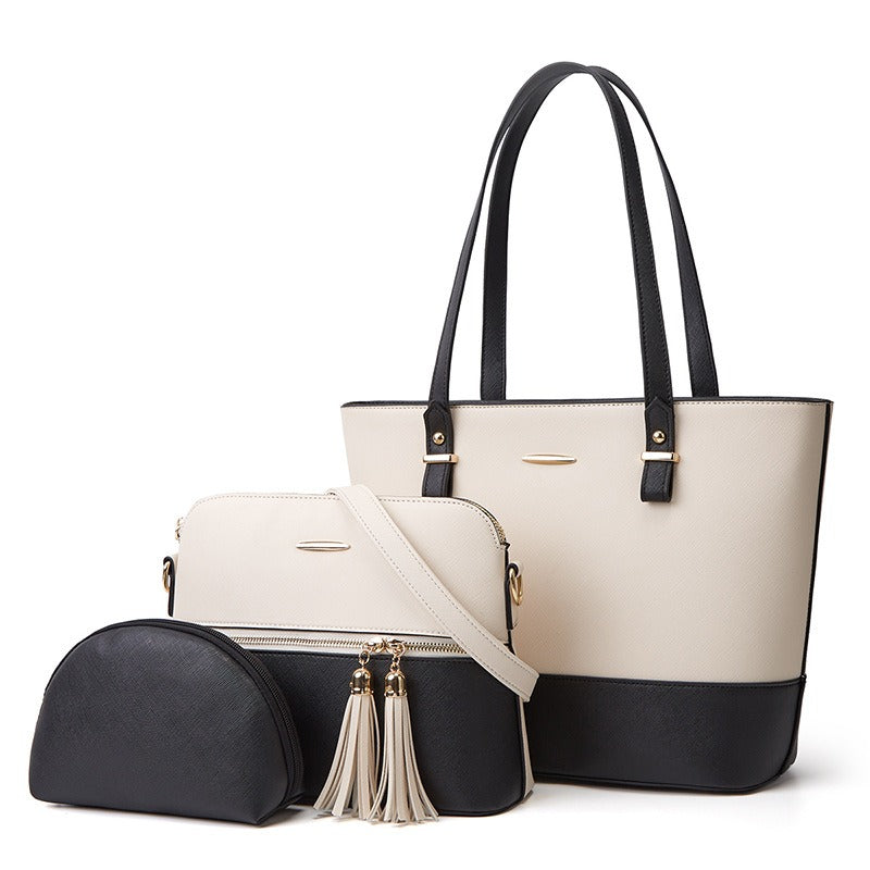 New Style Mother and Child Bag Atmosphere Three Piece Set One Shoulder Diagonal Straddle Handheld Women's Bag - Mammalook