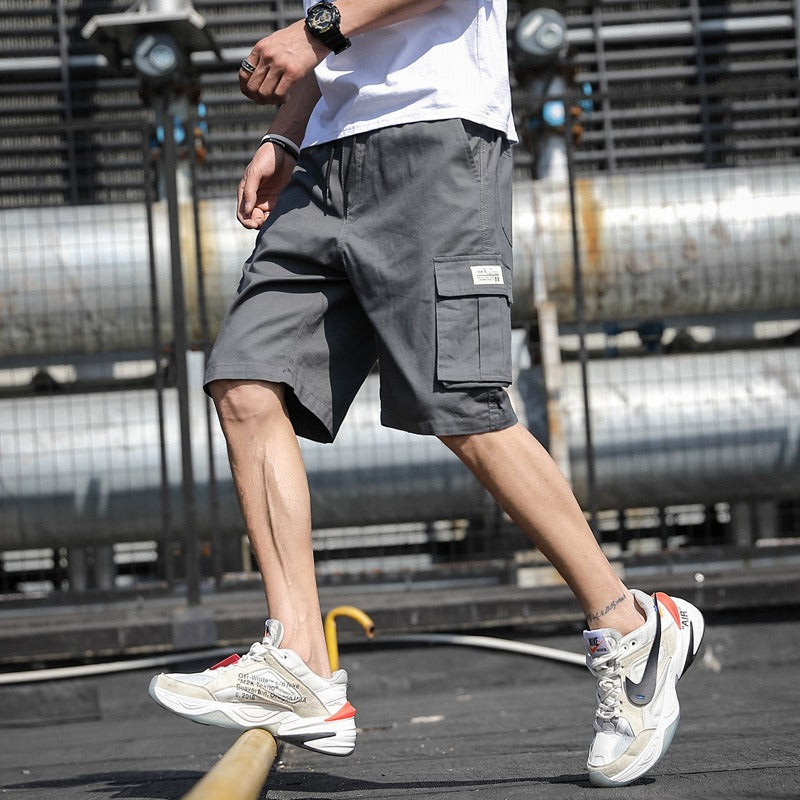 Mens Mens New Summer Shorts Sports Pants Trend Beach Pants Students Cargo Pants - Mammalook