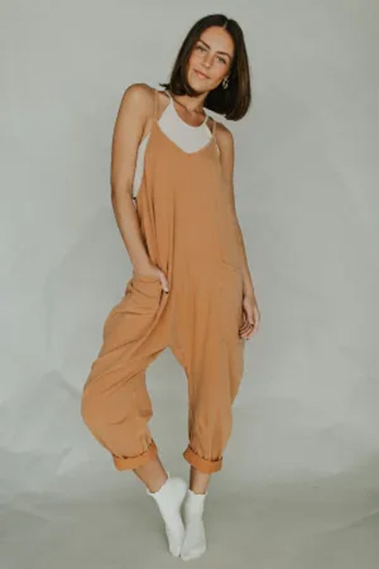 Backless Jumpsuit Ladies Girls Sports Causal Suit Custom Rompers Women Plus Size Jumpsu - Mammalook