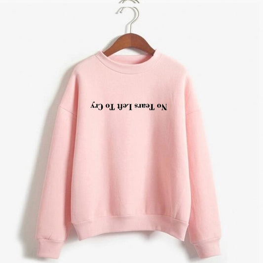 Ariana Grande "No Tears Left to Cry" Hoodie – Women's Harajuku Print Pullover - Mammalook