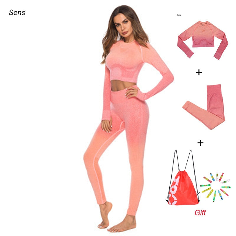 Winter Hot Sale Yoga Set Gym Set Gym Leggings Yoga Sport Leggings Sportswear For Women Sports Clothing Gym Fitness Clothing - Mammalook