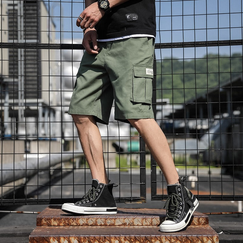 Mens Mens New Summer Shorts Sports Pants Trend Beach Pants Students Cargo Pants - Mammalook