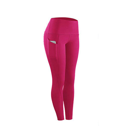 European and American High Waisted, Hip Lifting, Slimming, Fitness, Side Pockets, Sports Bottoming, Yoga Pants For Women - Mammalook