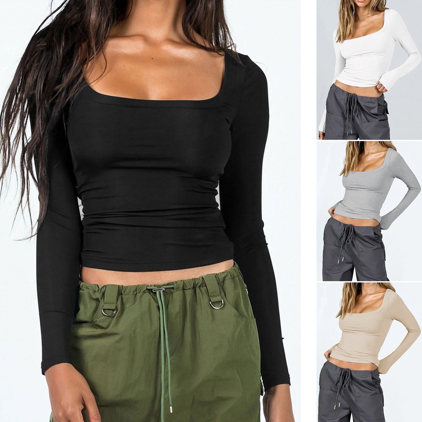 Women's hot spring/Summer Y2K sexy Slimming T-shirt - Mammalook
