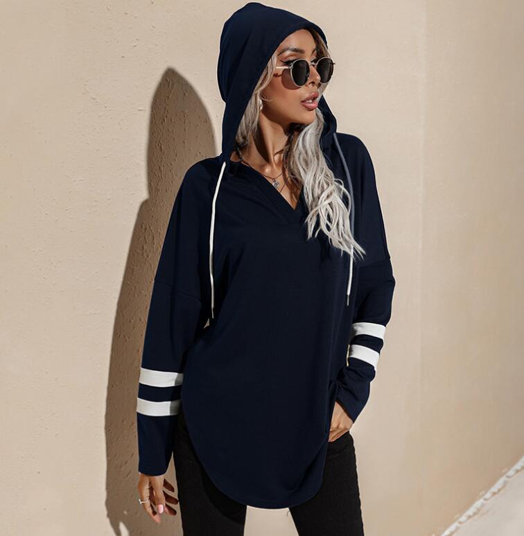 Women's Westen Hooded Sweater Women's Spring And Autumn New Thin Loose Top Coat - Mammalook