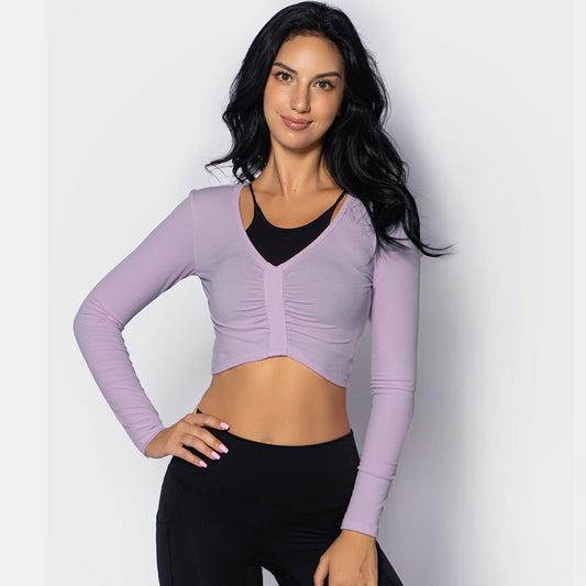 Sports Top Long Sleeve Sports Top Short Fashion Top Women's Wear - Mammalook