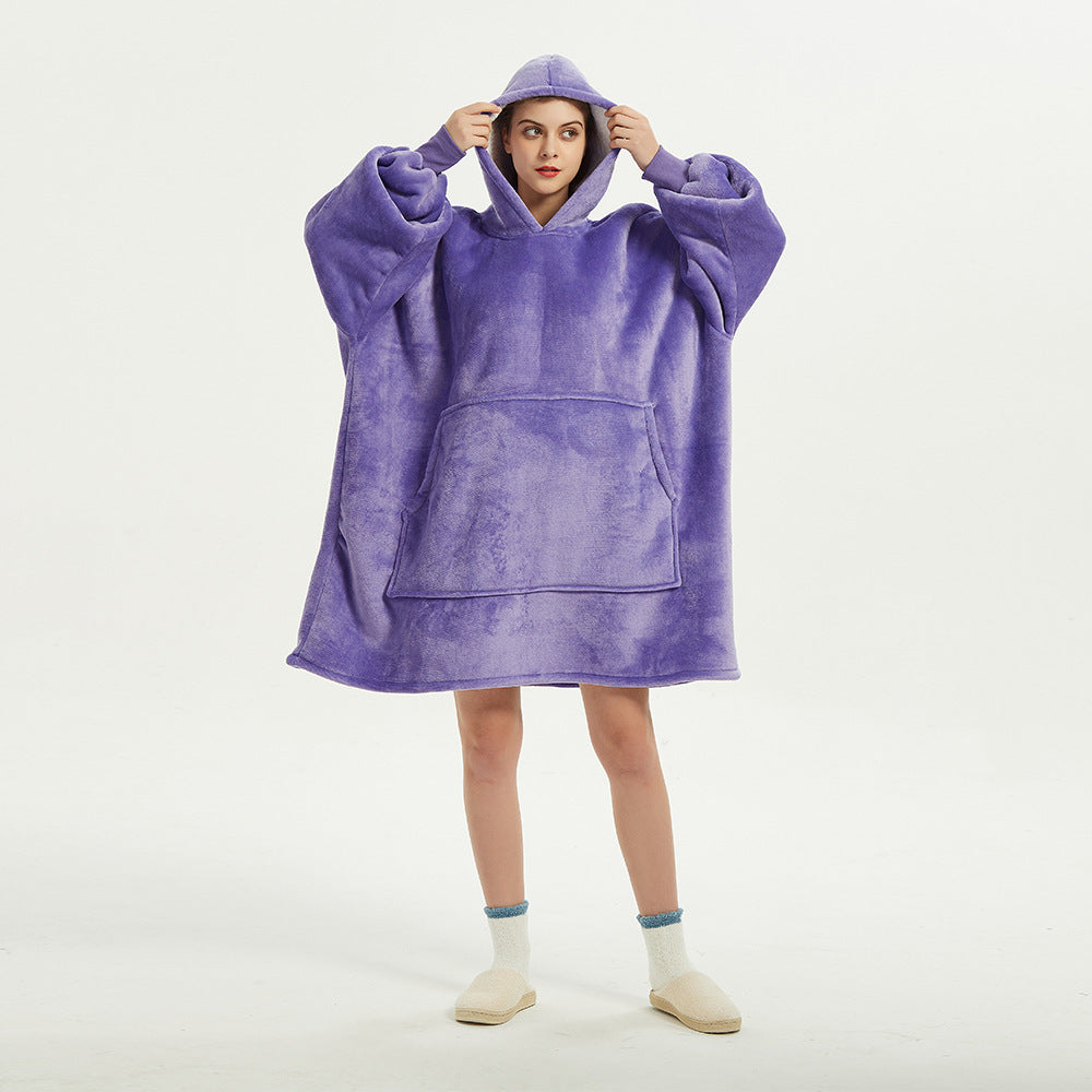 Pullover fleece jacket with hood outdoor - Mammalook