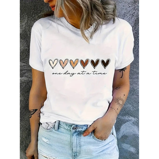 Women’s Funny Love Heart Graphic Tee – Playful & Charming