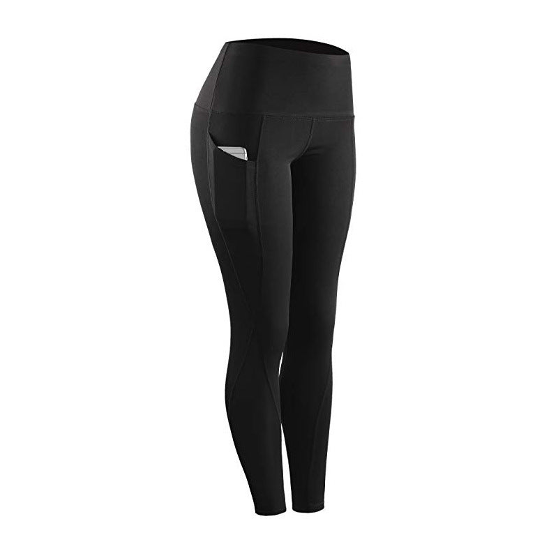 European and American High Waisted, Hip Lifting, Slimming, Fitness, Side Pockets, Sports Bottoming, Yoga Pants For Women - Mammalook