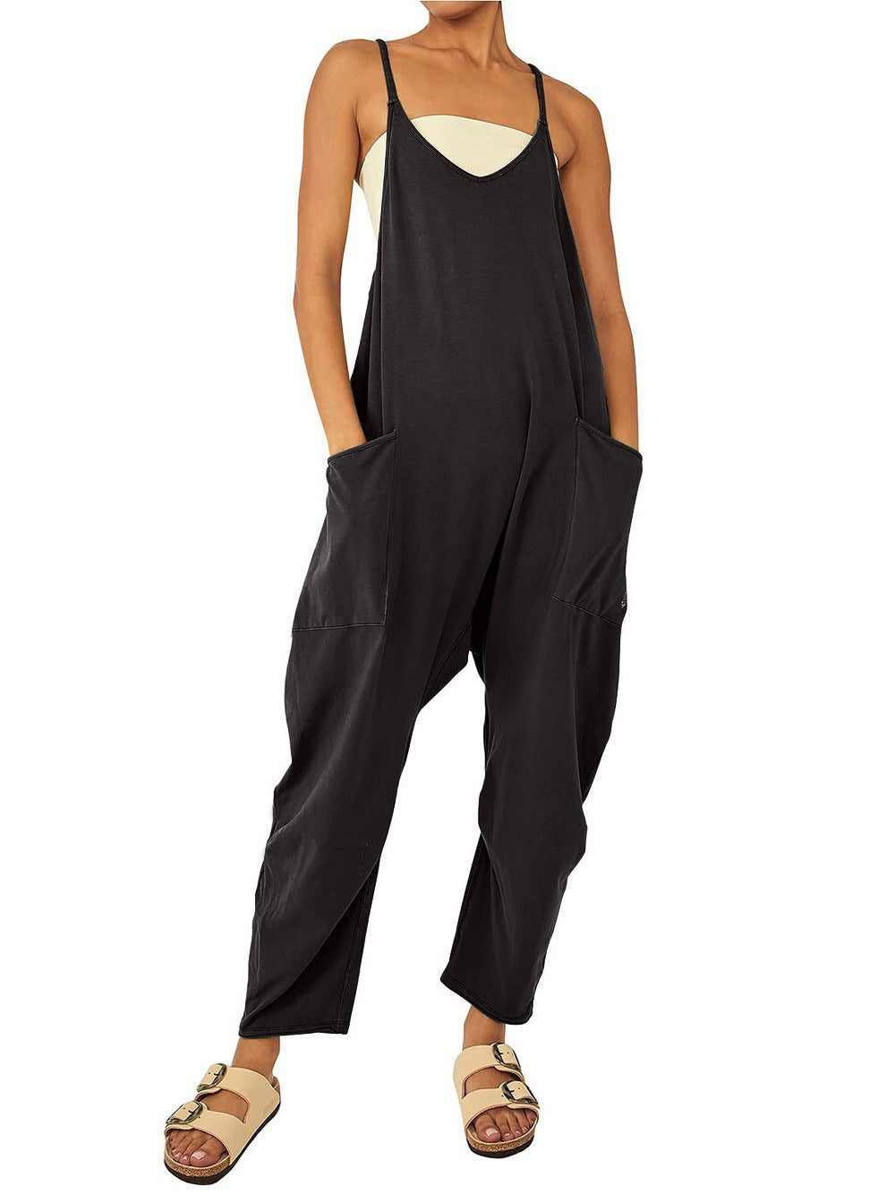 Backless Jumpsuit Ladies Girls Sports Causal Suit Custom Rompers Women Plus Size Jumpsu - Mammalook