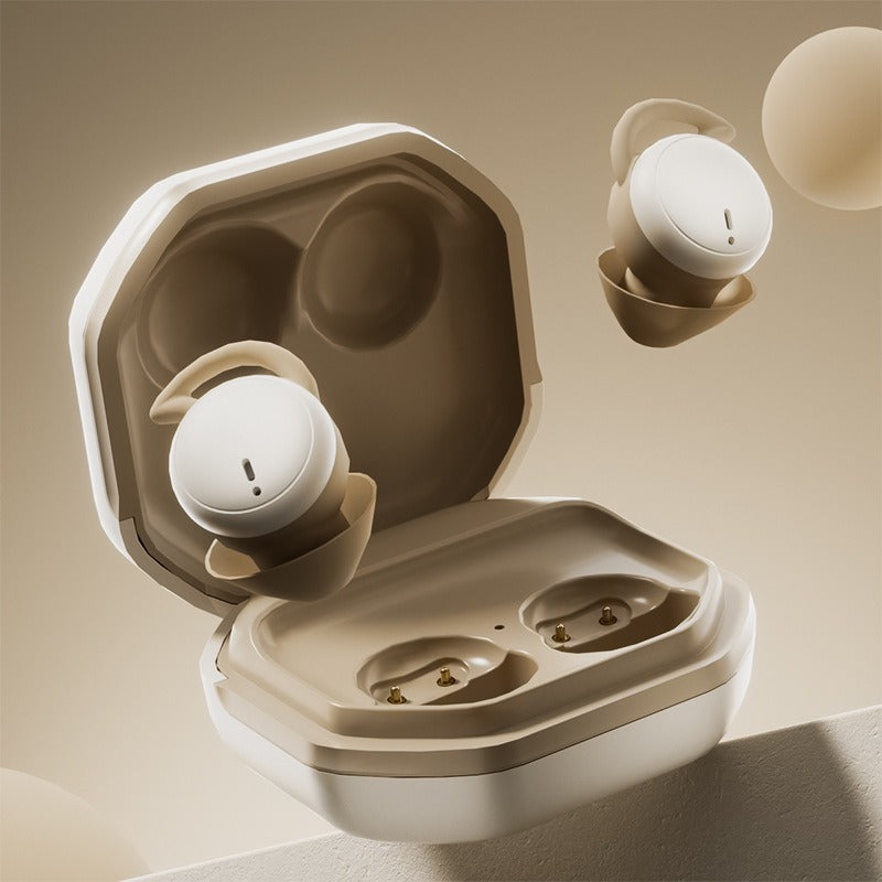 The new mini sleep bluetooth headset does not press the ear invisible ultra small in ear wireless side sleeping headset - Mammalook