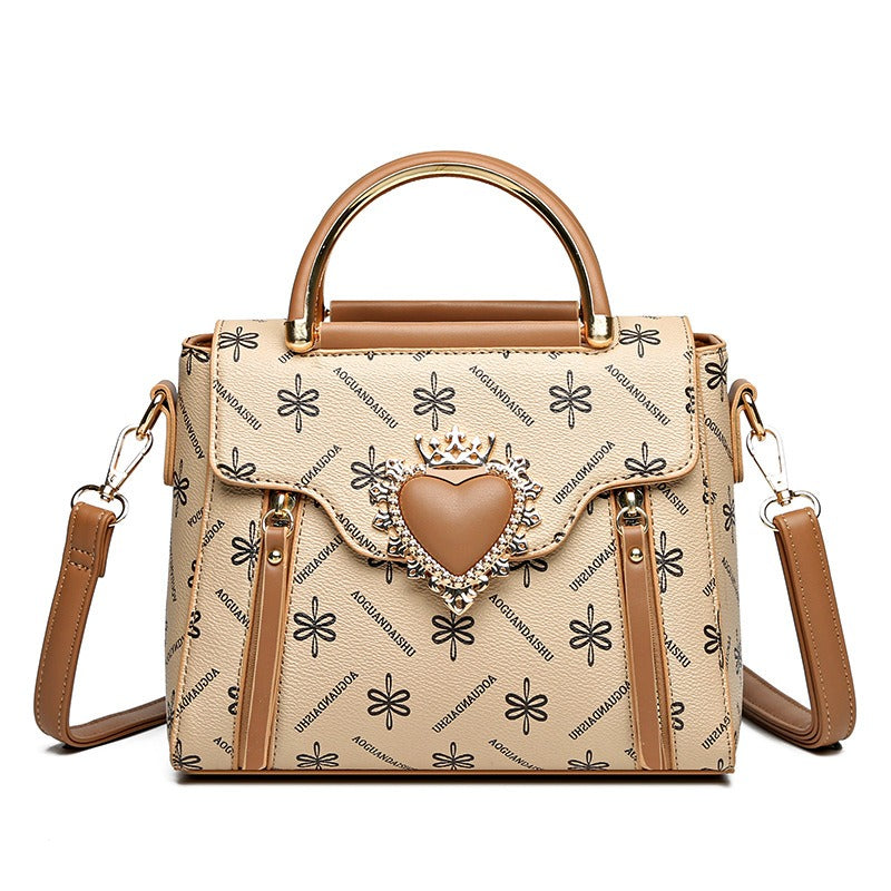 New all match print niche design sense handbag fashion mini shoulder bag for women - Mammalook